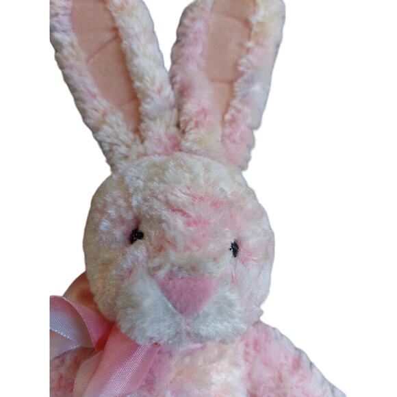 Russ Berrie Pink Rainbow Bunny Plush Sherbert Ombre Stuffed Animal Toy 10" - Picture 3 of 7